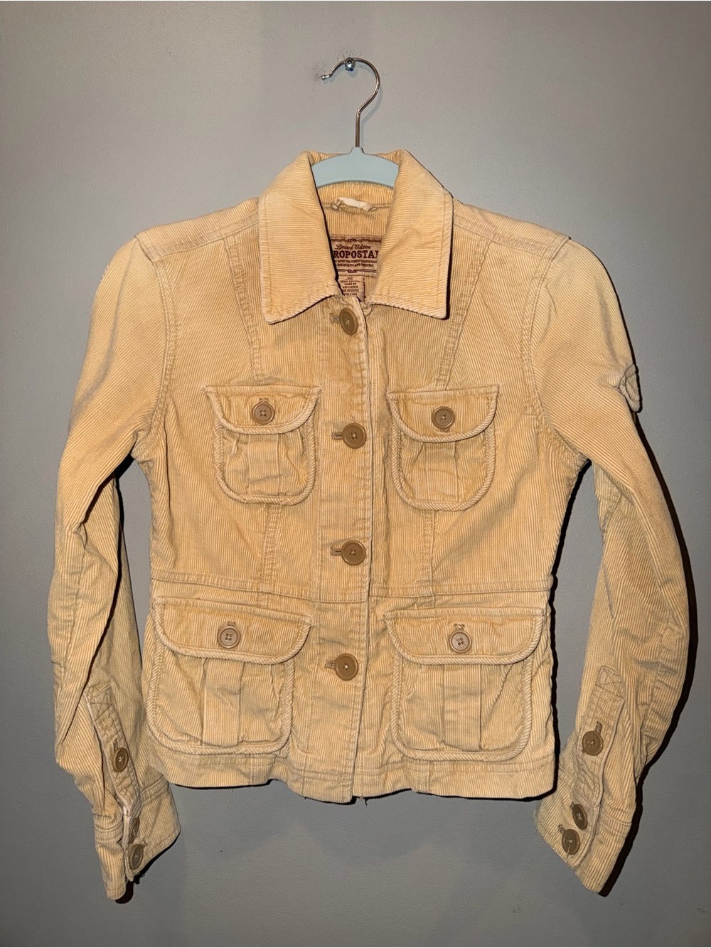 Vintage Y2K Aéropostale "Limited Edition" Corduroy Cargo Utility Jacket